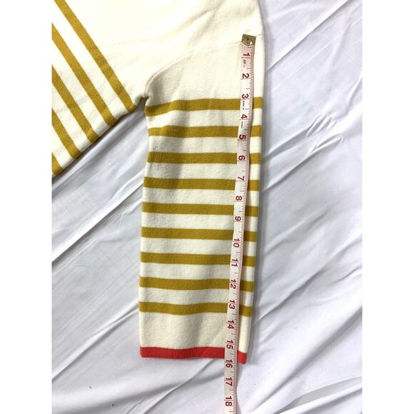 Moth Anthropologie Striped Sweater Notched Neckline 3/4 Sleeve Size XS - Picture 8 of 8